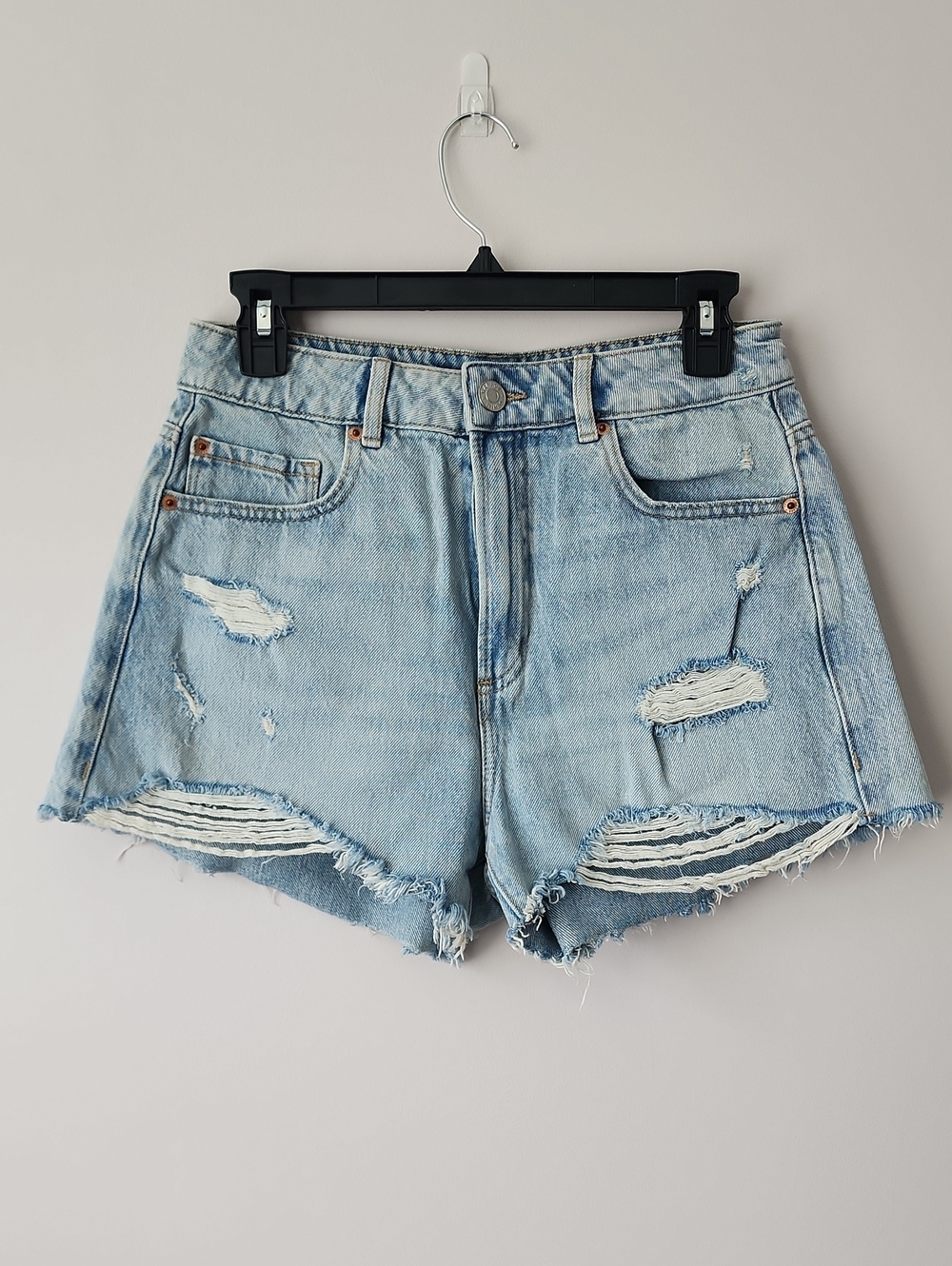 Garage Light Blue Jean Shorts
